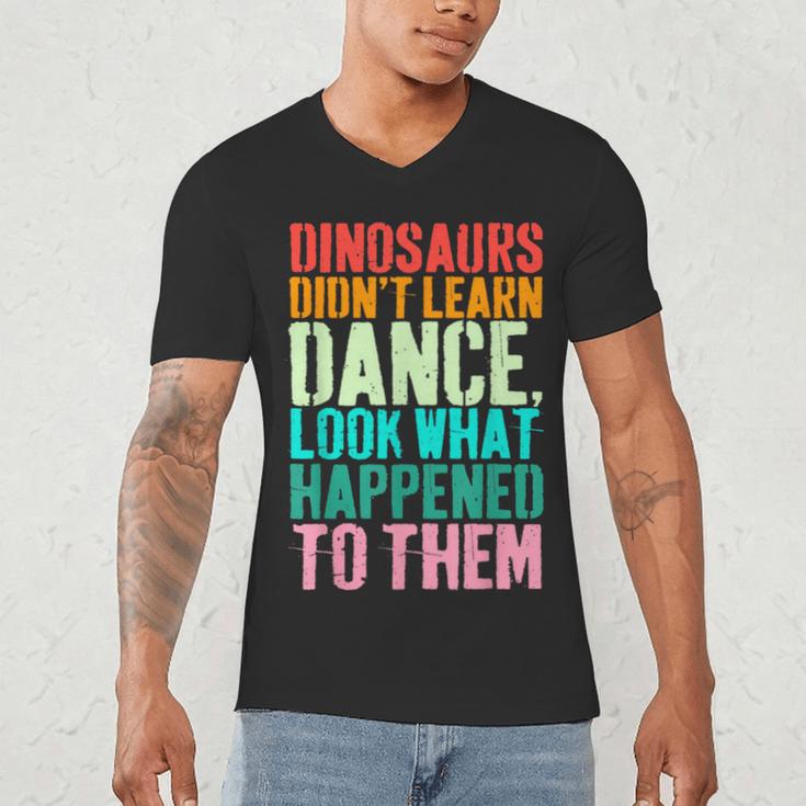 Vintage Dinosaurs Didn't Learn Dance Dance Teacher Men's V-Neck T-Shirt, novelty gifts, funny gifts Vintage Dinosaurs Didn't Learn Dance Dance Teacher Men's V-Neck T-Shirt, novelty gifts, funny gifts