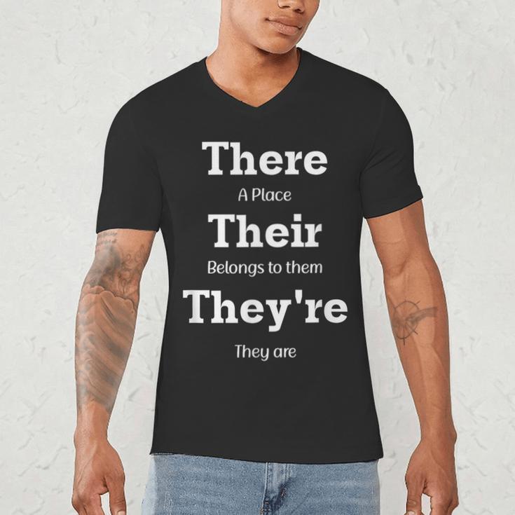 Vocabulary Police Their There They'Re English Teacher Men's V-Neck T-Shirt, novelty gifts, funny gifts Vocabulary Police Their There They'Re English Teacher Men's V-Neck T-Shirt, novelty gifts, funny gifts