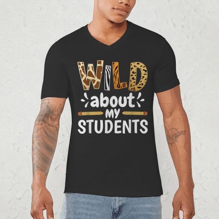 Wild About My Students School Teachers And Students Men's V-Neck T-Shirt, novelty gifts, funny gifts Wild About My Students School Teachers And Students Men's V-Neck T-Shirt, novelty gifts, funny gifts