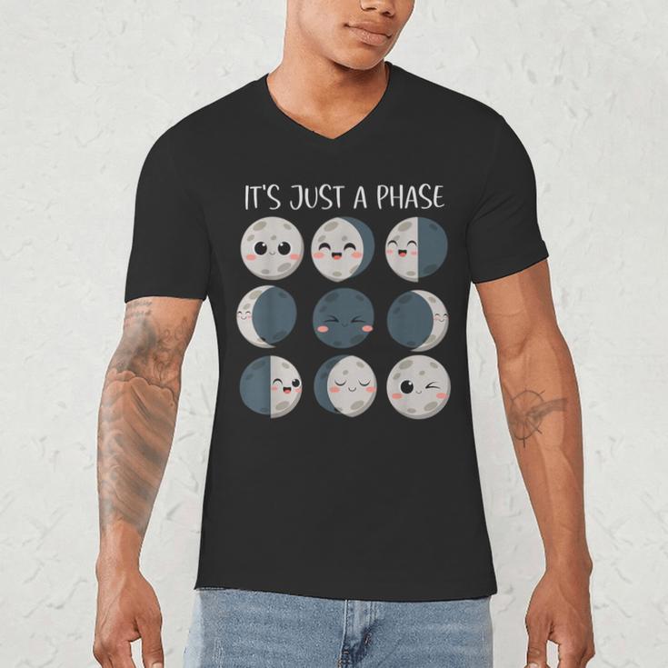 Women Science Teacher Moon Phases Scientist Back To School Men's V-Neck T-Shirt, novelty gifts, funny gifts Women Science Teacher Moon Phases Scientist Back To School Men's V-Neck T-Shirt, novelty gifts, funny gifts