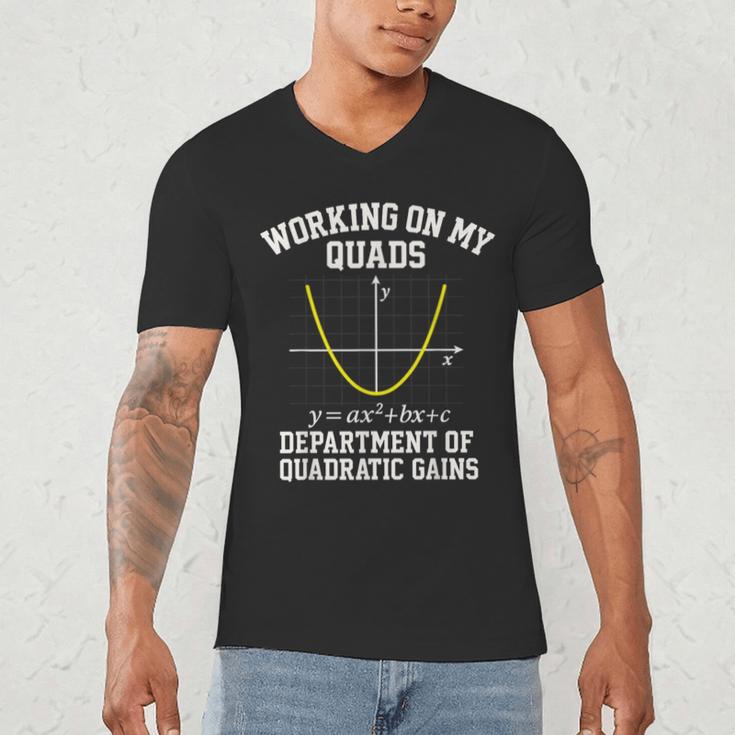 Working On My Quads Algebra Math Gym Teacher Men's V-Neck T-Shirt, novelty gifts, funny gifts Working On My Quads Algebra Math Gym Teacher Men's V-Neck T-Shirt, novelty gifts, funny gifts