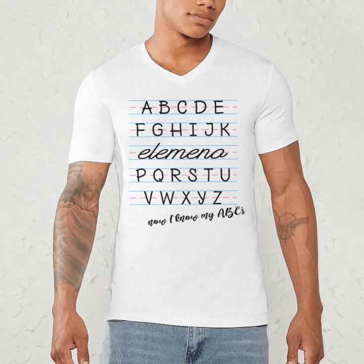 ABC Elemeno Shirt Alphabet Kindergarten Preschool Teacher Men's V-Neck T-Shirt, novelty gifts, funny gifts ABC Elemeno Shirt Alphabet Kindergarten Preschool Teacher Men's V-Neck T-Shirt, novelty gifts, funny gifts