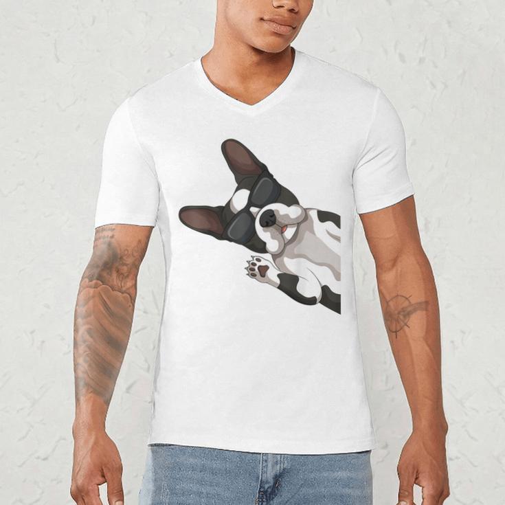 Boston Terrier Bostie Dog Kids Men Men's V-Neck T-Shirt, novelty gifts, funny gifts