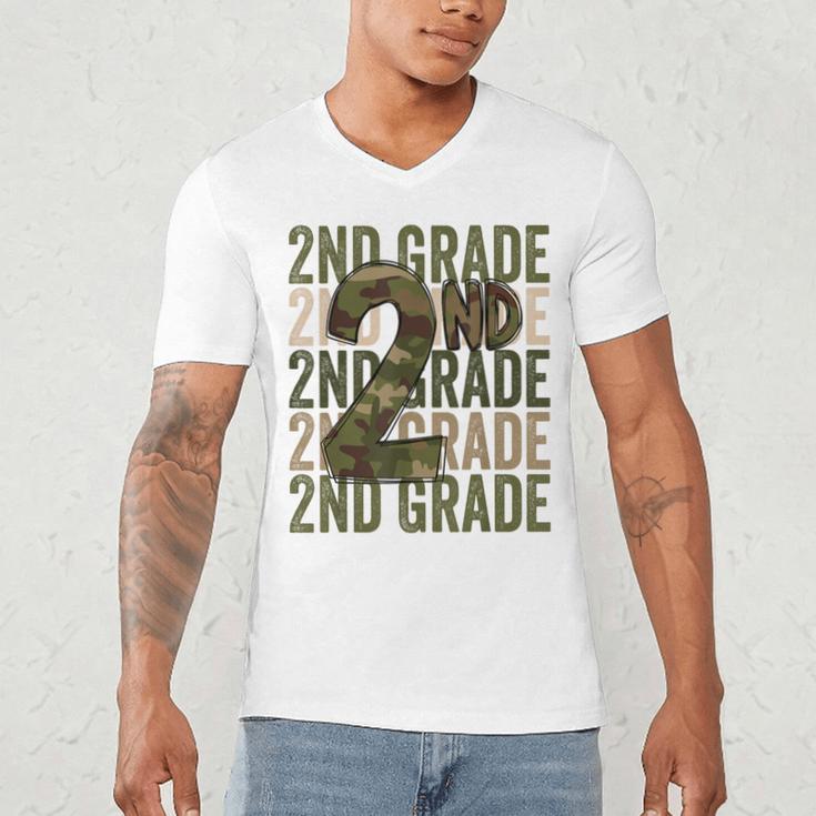 Camo Team 2nd Grade Squad Back To School Teacher Kids Boys Men's V-Neck T-Shirt, novelty gifts, funny gifts Camo Team 2nd Grade Squad Back To School Teacher Kids Boys Men's V-Neck T-Shirt, novelty gifts, funny gifts