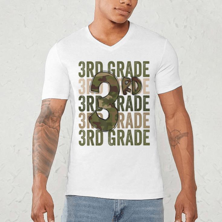 Camo Team 3rd Grade Squad Back To School Teacher Kids Boys Men's V-Neck T-Shirt, novelty gifts, funny gifts Camo Team 3rd Grade Squad Back To School Teacher Kids Boys Men's V-Neck T-Shirt, novelty gifts, funny gifts