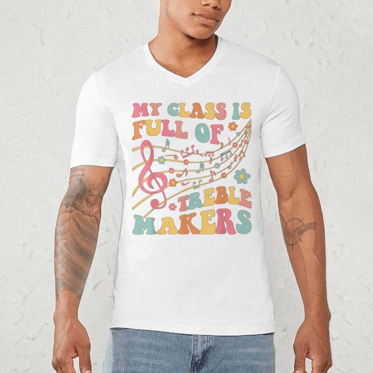 My Class Is Full Of Treble Makers Funny Music Teacher Groovy Men Women Girls Kids Men's V-Neck T-Shirt, novelty gifts, funny gifts My Class Is Full Of Treble Makers Funny Music Teacher Groovy Men Women Girls Kids Men's V-Neck T-Shirt, novelty gifts, funny gifts