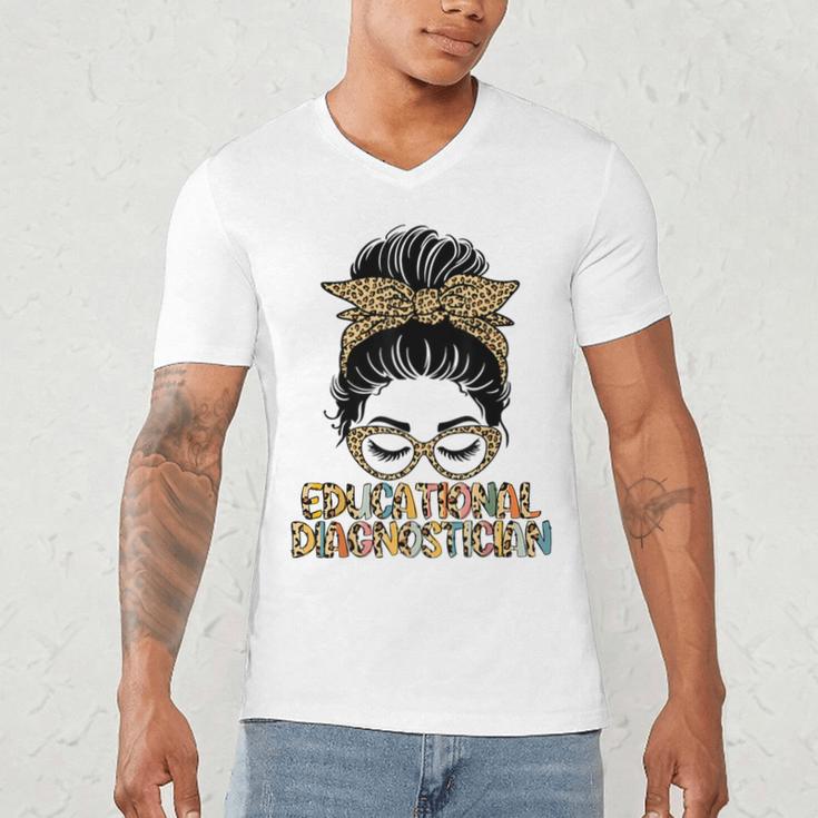 Cute Educational Diagnostician Teacher Appreciation Week Men Women Men's V-Neck T-Shirt, novelty gifts, funny gifts Cute Educational Diagnostician Teacher Appreciation Week Men Women Men's V-Neck T-Shirt, novelty gifts, funny gifts
