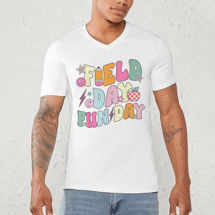 Field Day Fun Day Last Day Of School Teacher Student Men's V-Neck T-Shirt, novelty gifts, funny gifts Field Day Fun Day Last Day Of School Teacher Student Men's V-Neck T-Shirt, novelty gifts, funny gifts