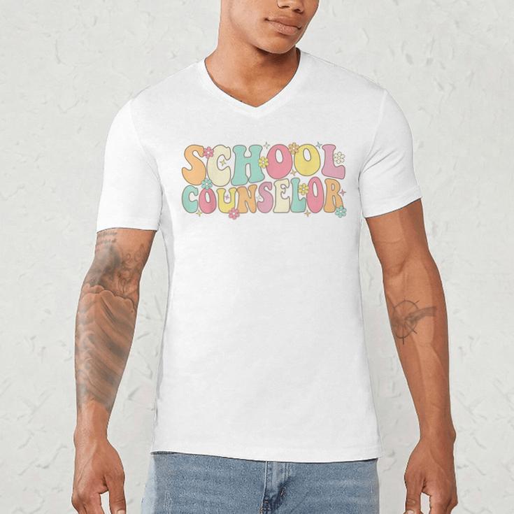 Groovy School Counselor Back To School Teacher Counseling Men's V-Neck T-Shirt, novelty gifts, funny gifts Groovy School Counselor Back To School Teacher Counseling Men's V-Neck T-Shirt, novelty gifts, funny gifts
