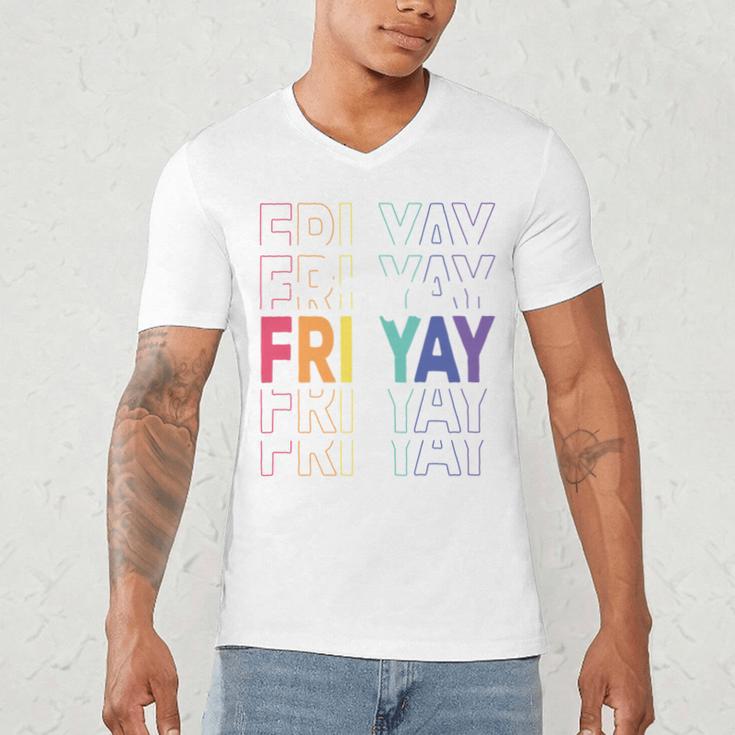 Happy Fri Yay Teacher Friday Saying Men's V-Neck T-Shirt, novelty gifts, funny gifts Happy Fri Yay Teacher Friday Saying Men's V-Neck T-Shirt, novelty gifts, funny gifts