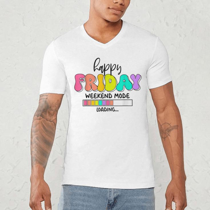 Happy Friyay Teacher School Friday Weekend Vibes Men's V-Neck T-Shirt, novelty gifts, funny gifts Happy Friyay Teacher School Friday Weekend Vibes Men's V-Neck T-Shirt, novelty gifts, funny gifts