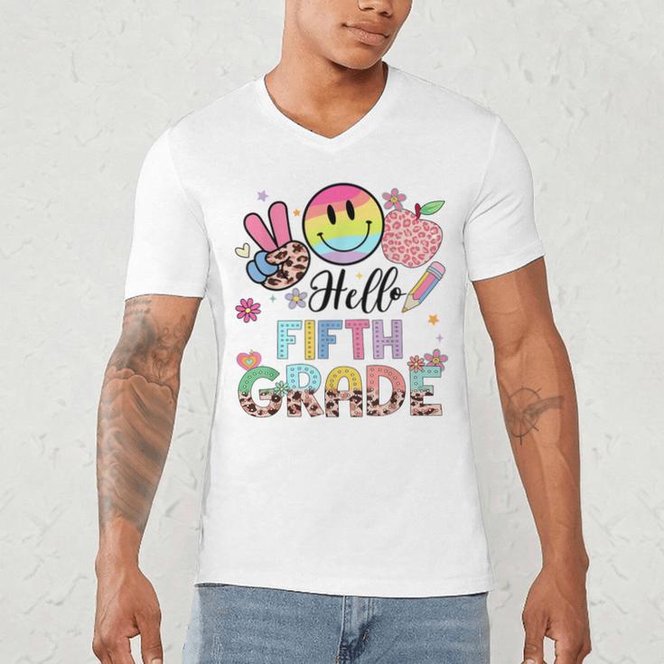 Hello 5th Grade Boy Girl Teacher Back To School 5th Grade Men's V-Neck T-Shirt, novelty gifts, funny gifts Hello 5th Grade Boy Girl Teacher Back To School 5th Grade Men's V-Neck T-Shirt, novelty gifts, funny gifts