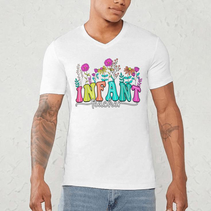 Infant Teacher Floral First Day Back To School Teaching Men's V-Neck T-Shirt, novelty gifts, funny gifts Infant Teacher Floral First Day Back To School Teaching Men's V-Neck T-Shirt, novelty gifts, funny gifts