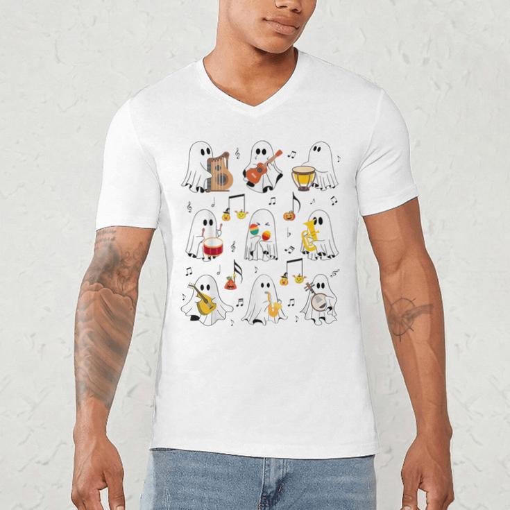 It's A Bootiful Day To Make Music Ghost Teacher Men's V-Neck T-Shirt, novelty gifts, funny gifts It's A Bootiful Day To Make Music Ghost Teacher Men's V-Neck T-Shirt, novelty gifts, funny gifts
