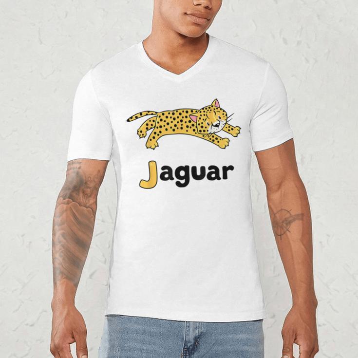 J Is For Jaguar ABC Alphabet T-Shirt For Teachers Students Men's V-Neck T-Shirt, novelty gifts, funny gifts J Is For Jaguar ABC Alphabet T-Shirt For Teachers Students Men's V-Neck T-Shirt, novelty gifts, funny gifts