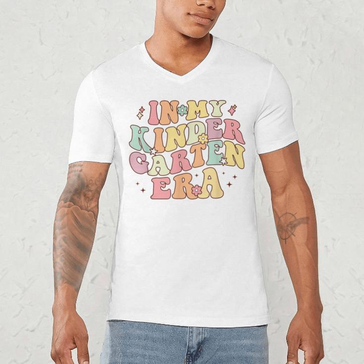 In My Kindergarten Era Retro Back To School Teacher Student Men's V-Neck T-Shirt, novelty gifts, funny gifts In My Kindergarten Era Retro Back To School Teacher Student Men's V-Neck T-Shirt, novelty gifts, funny gifts