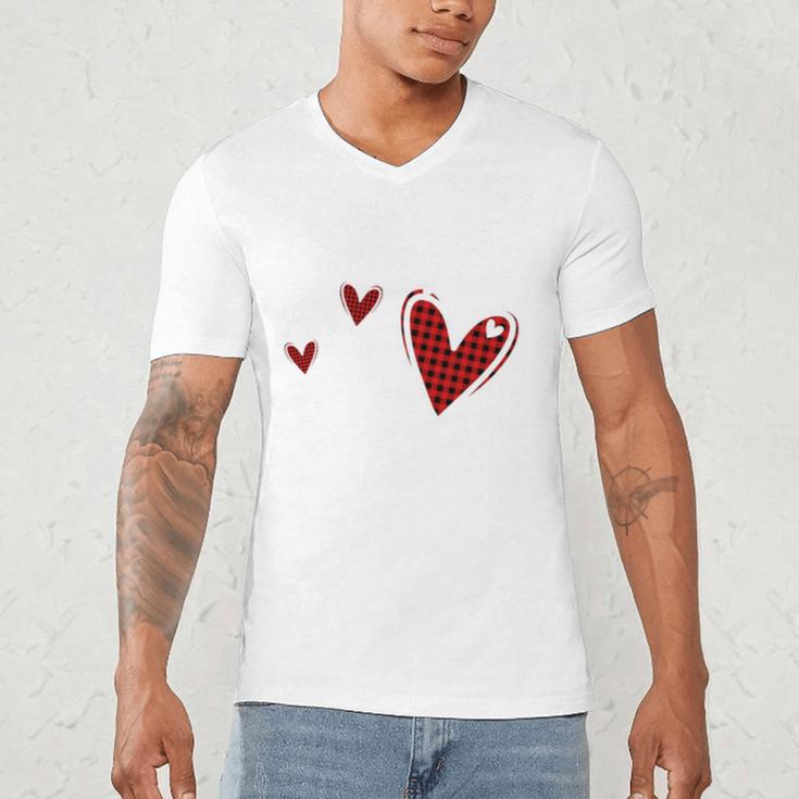Kindergarten Has My Heart Buffalo Print Teacher Valentine Men's V-Neck T-Shirt, novelty gifts, funny gifts Kindergarten Has My Heart Buffalo Print Teacher Valentine Men's V-Neck T-Shirt, novelty gifts, funny gifts