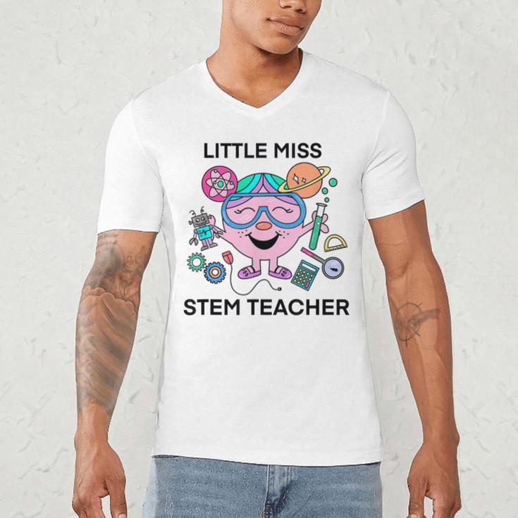 Little Miss Stem Teacher Men's V-Neck T-Shirt, novelty gifts, funny gifts Little Miss Stem Teacher Men's V-Neck T-Shirt, novelty gifts, funny gifts