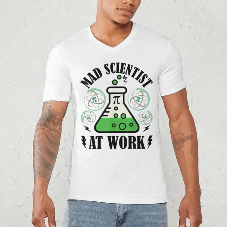 Mad Scientist Science Teacher Halloween Costume Teen Girls Men's V-Neck T-Shirt, novelty gifts, funny gifts