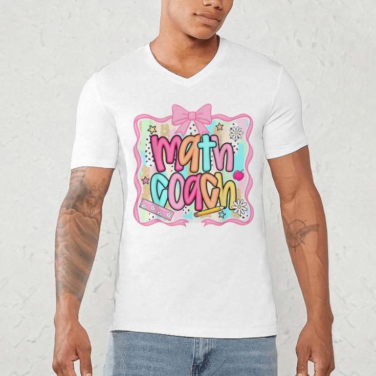 Math Coach Back To School Math Teacher Men's V-Neck T-Shirt, novelty gifts, funny gifts Math Coach Back To School Math Teacher Men's V-Neck T-Shirt, novelty gifts, funny gifts