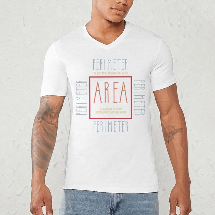 Math Teacher Area Perimeter Cool Math Math Teacher Men's V-Neck T-Shirt, novelty gifts, funny gifts Math Teacher Area Perimeter Cool Math Math Teacher Men's V-Neck T-Shirt, novelty gifts, funny gifts