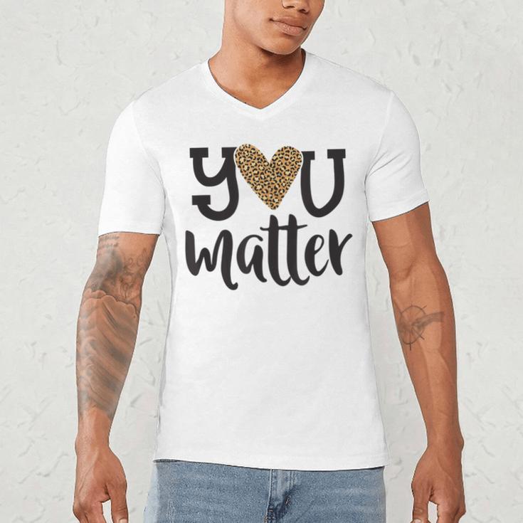 You Matter Leopard Print Teacher Kind Counselor Kindness Men's V-Neck T-Shirt, novelty gifts, funny gifts You Matter Leopard Print Teacher Kind Counselor Kindness Men's V-Neck T-Shirt, novelty gifts, funny gifts