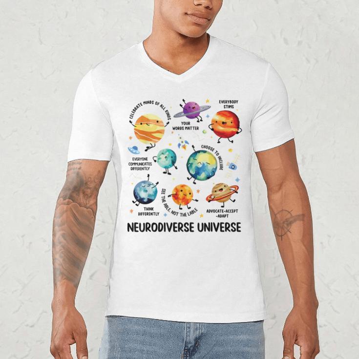 Neurodiverse Universe Space Planet Special Education Teacher Men's V-Neck T-Shirt, novelty gifts, funny gifts Neurodiverse Universe Space Planet Special Education Teacher Men's V-Neck T-Shirt, novelty gifts, funny gifts