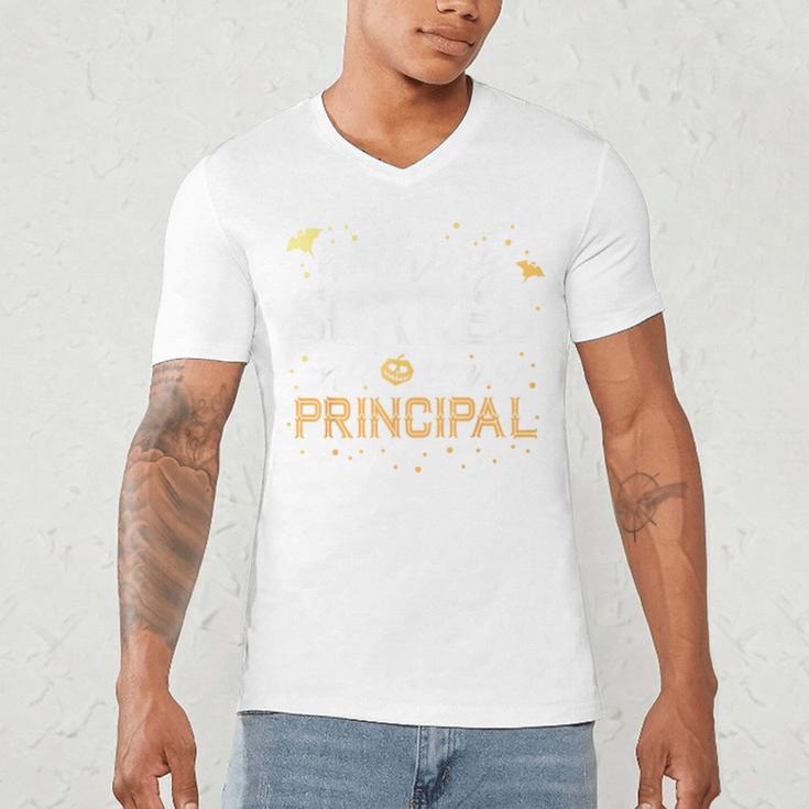 Nothing Scares Me I'm A Principal Teacher Halloween School For Men Women Kids Men's V-Neck T-Shirt, novelty gifts, funny gifts