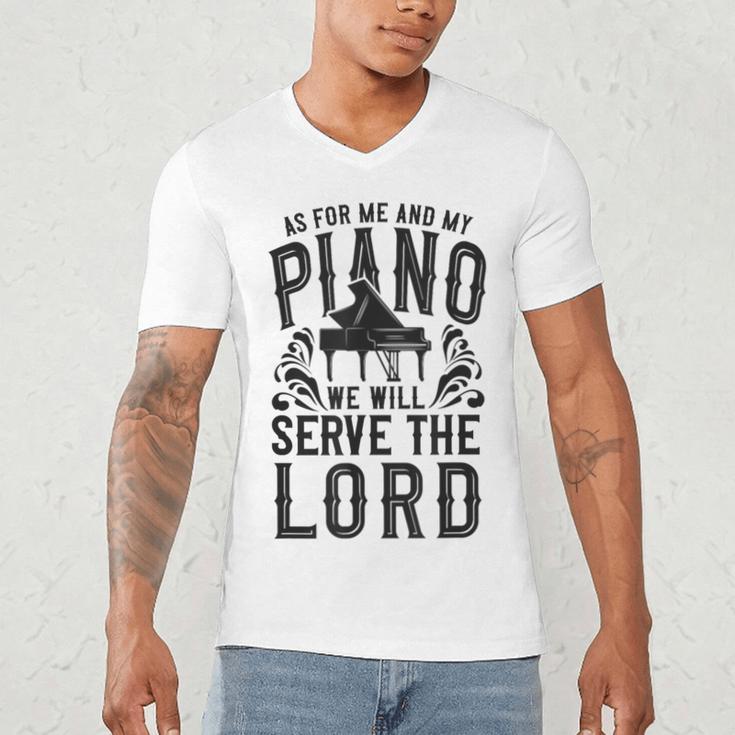 Piano Teacher Pianist Men's V-Neck T-Shirt, novelty gifts, funny gifts