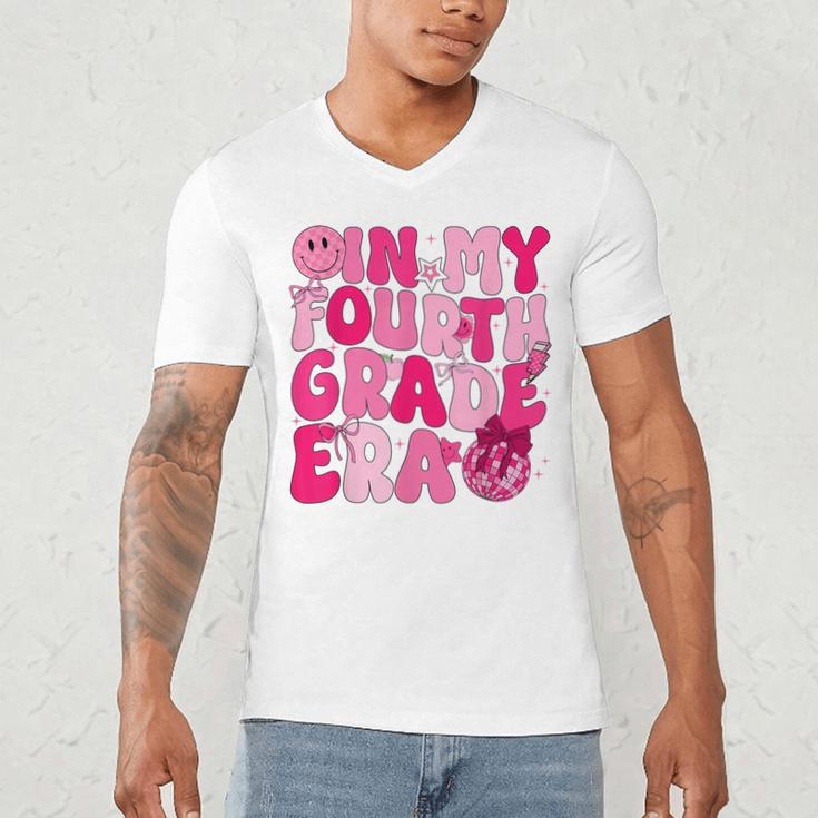 Pink Fourth Grade Era 4th Back To School Grade Teacher Men's V-Neck T-Shirt, novelty gifts, funny gifts Pink Fourth Grade Era 4th Back To School Grade Teacher Men's V-Neck T-Shirt, novelty gifts, funny gifts