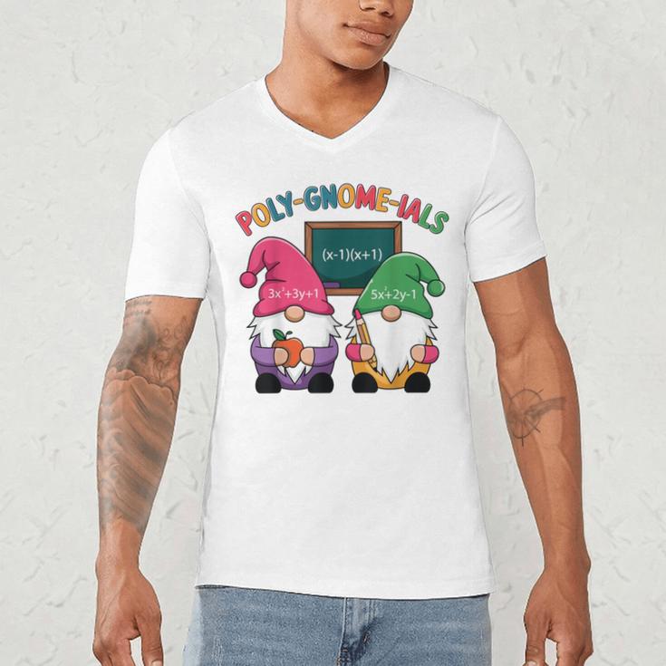 Poly-Gnome-Ials Algebra Teacher Calcul Teacher Men's V-Neck T-Shirt, novelty gifts, funny gifts Poly-Gnome-Ials Algebra Teacher Calcul Teacher Men's V-Neck T-Shirt, novelty gifts, funny gifts