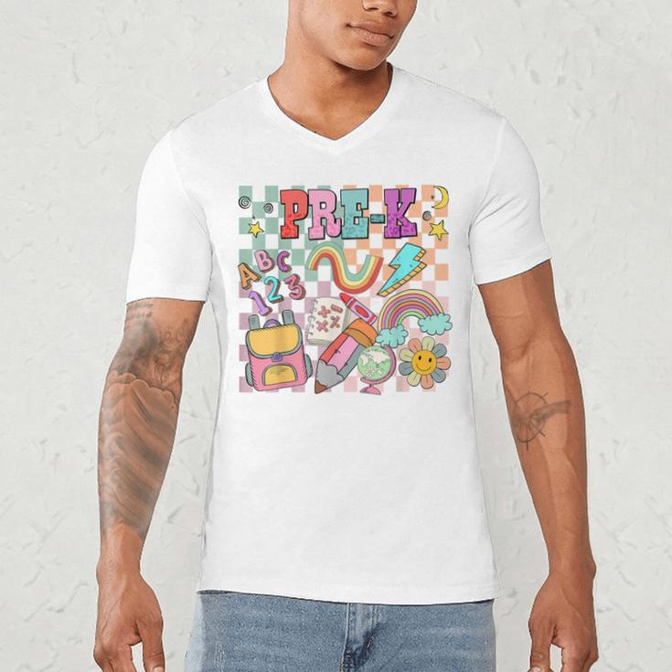 Pre K Back To School Teacher Student Men Women Kids Men's V-Neck T-Shirt, novelty gifts, funny gifts Pre K Back To School Teacher Student Men Women Kids Men's V-Neck T-Shirt, novelty gifts, funny gifts
