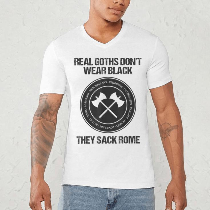 Real Goths Sack Rome History Teacher Men's V-Neck T-Shirt, novelty gifts, funny gifts Real Goths Sack Rome History Teacher Men's V-Neck T-Shirt, novelty gifts, funny gifts