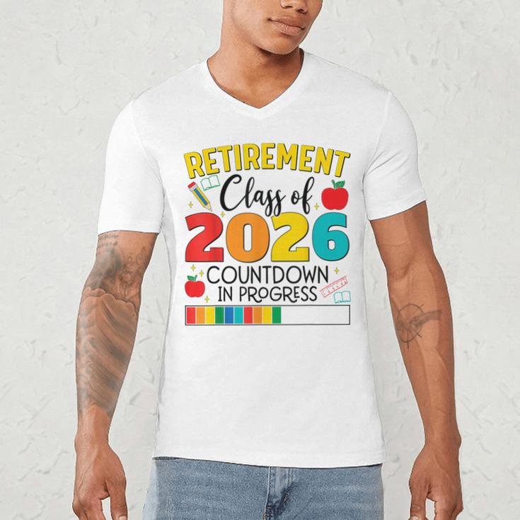 Retirement Class Of 2026 Countdown In Progress Teacher Men's V-Neck T-Shirt, novelty gifts, funny gifts Retirement Class Of 2026 Countdown In Progress Teacher Men's V-Neck T-Shirt, novelty gifts, funny gifts