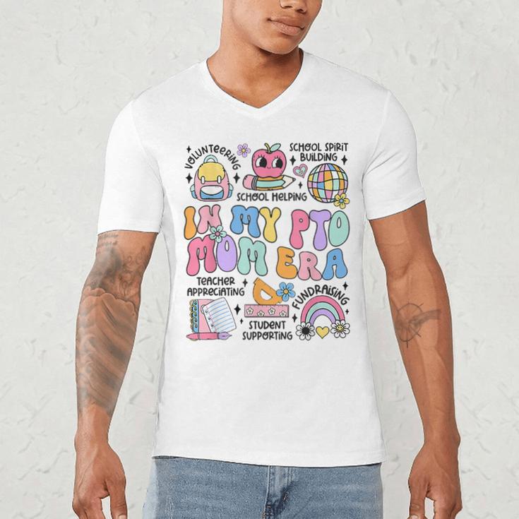 Retro In My PTO Mom Era Parent Organization Team Teacher Men's V-Neck T-Shirt, novelty gifts, funny gifts Retro In My PTO Mom Era Parent Organization Team Teacher Men's V-Neck T-Shirt, novelty gifts, funny gifts