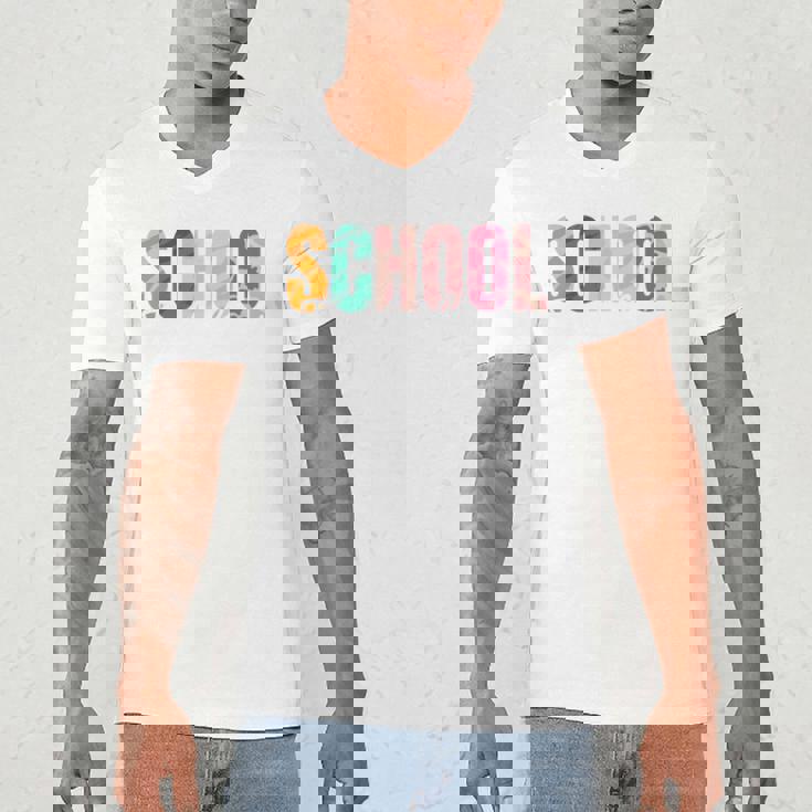 School Psychologist Rainbow Psychology Teacher Men&#x27;s V-Neck T-Shirt, novelty gifts, funny gifts