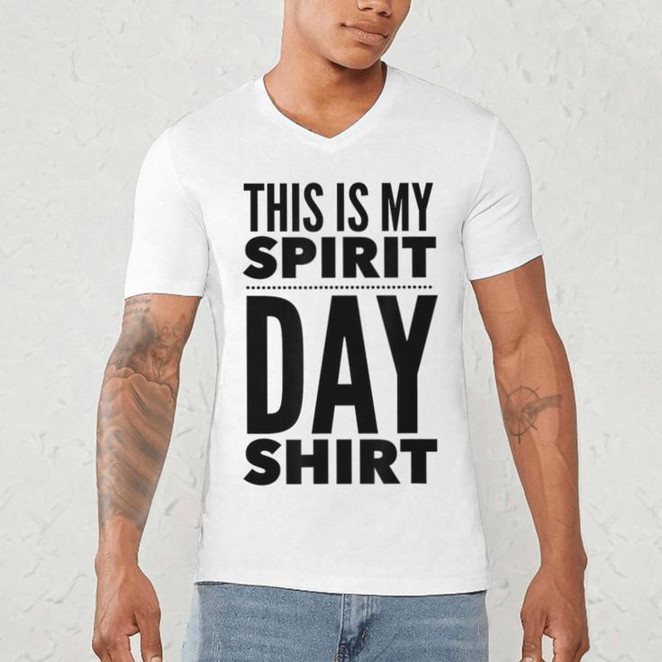 School Teacher Spirit Day Costume For Men Women Men's V-Neck T-Shirt, novelty gifts, funny gifts