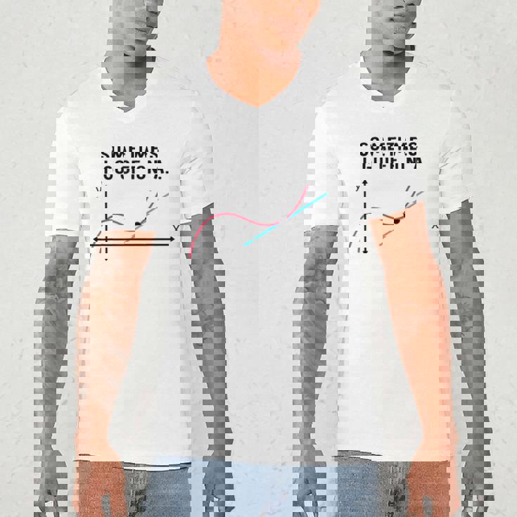 Sometimes I Go Off On a Tangent Math Teacher T Shirts Men Women Girls Kids Men&#x27;s V-Neck T-Shirt, novelty gifts, funny gifts