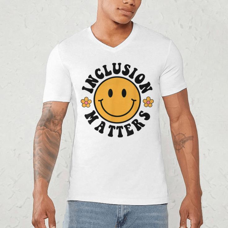 Special Education Teacher Autism Awareness Inclusion Matters Men's V-Neck T-Shirt, novelty gifts, funny gifts Special Education Teacher Autism Awareness Inclusion Matters Men's V-Neck T-Shirt, novelty gifts, funny gifts