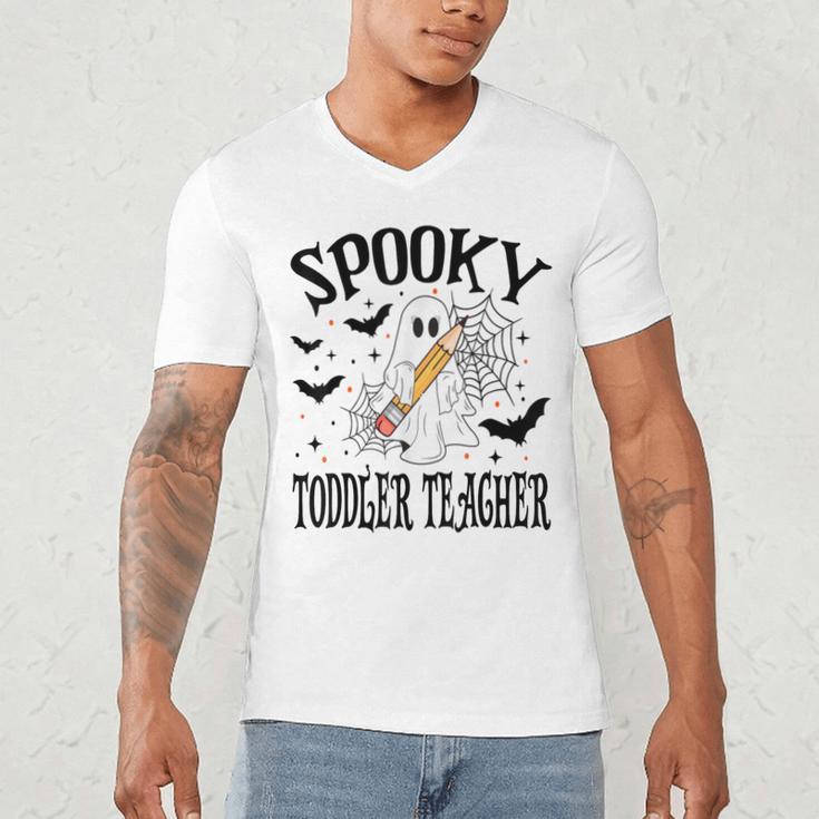 Spooky Toddler Teacher Halloween School Men's V-Neck T-Shirt, novelty gifts, funny gifts Spooky Toddler Teacher Halloween School Men's V-Neck T-Shirt, novelty gifts, funny gifts