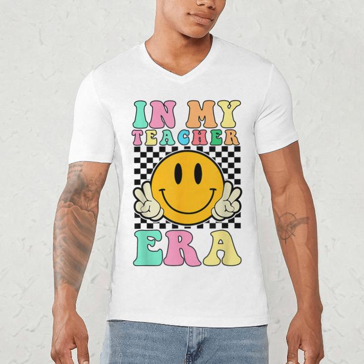 In My Teacher Era Retro Back To School Teacher Student Men's V-Neck T-Shirt, novelty gifts, funny gifts In My Teacher Era Retro Back To School Teacher Student Men's V-Neck T-Shirt, novelty gifts, funny gifts
