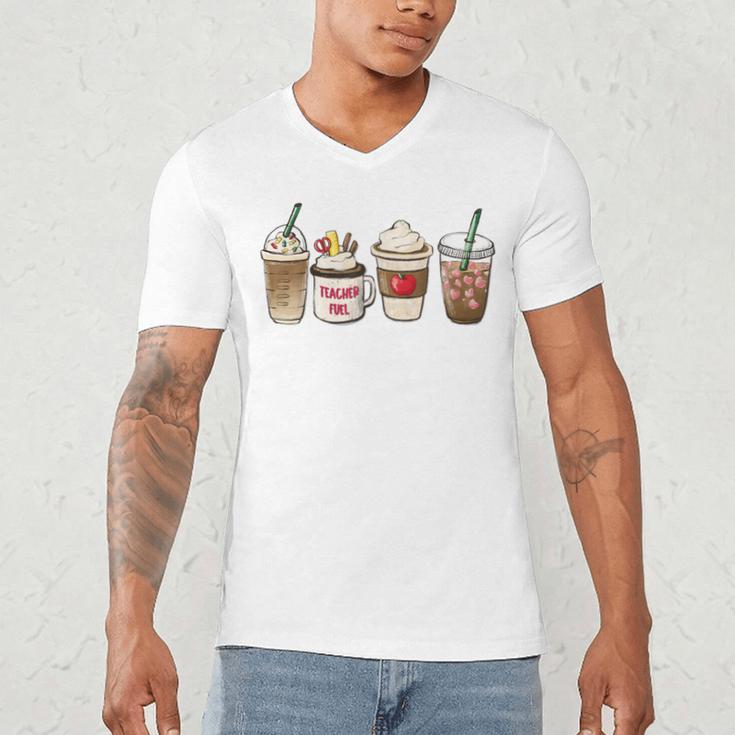 Teacher Fuel Coffee Teacher Mug Latte Iced Coffee Fall Men's V-Neck T-Shirt, novelty gifts, funny gifts Teacher Fuel Coffee Teacher Mug Latte Iced Coffee Fall Men's V-Neck T-Shirt, novelty gifts, funny gifts