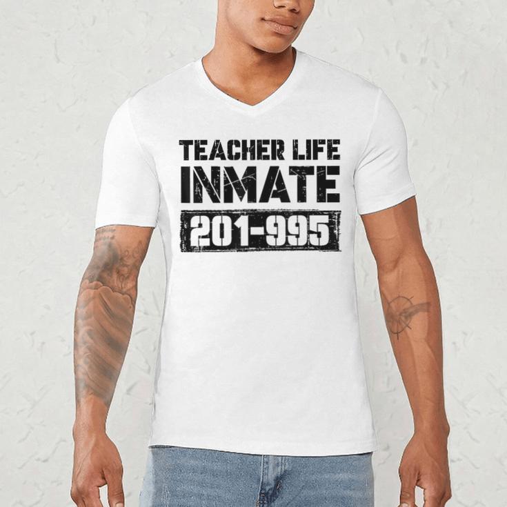 Teacher Life Jail Inmate Prisoner Halloween Costume Men's V-Neck T-Shirt, novelty gifts, funny gifts Teacher Life Jail Inmate Prisoner Halloween Costume Men's V-Neck T-Shirt, novelty gifts, funny gifts