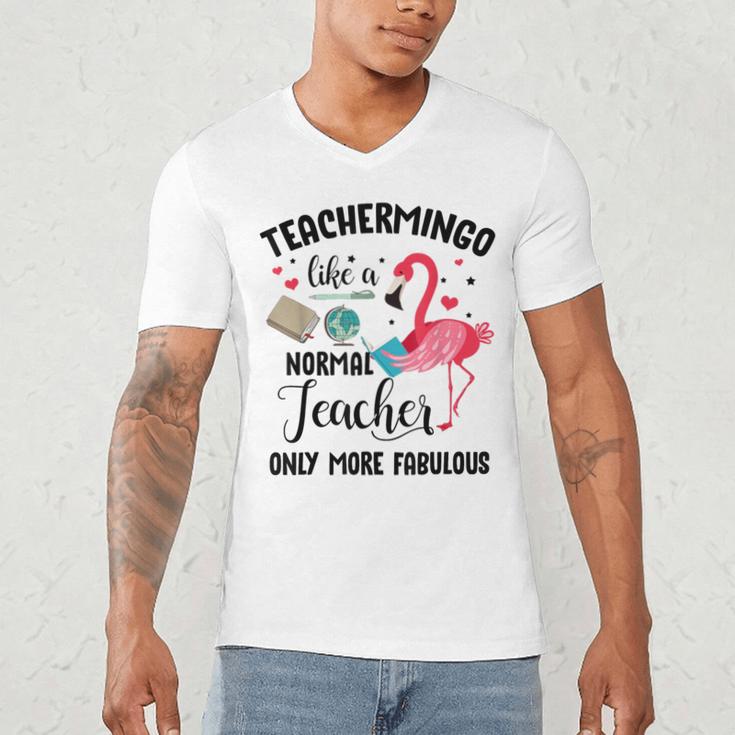 Teachermingo Like A Normal Teacher Only More Fabulous Men's V-Neck T-Shirt, novelty gifts, funny gifts