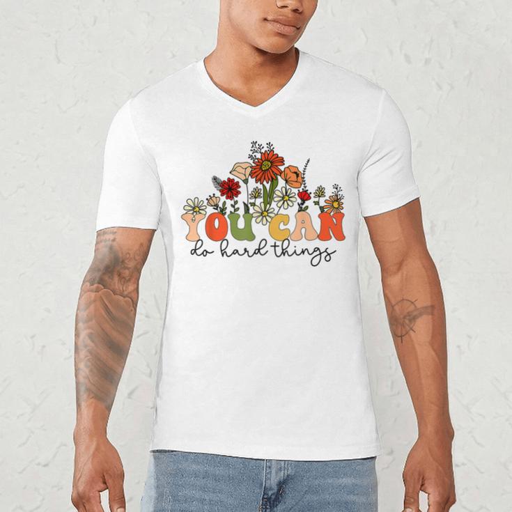 Test Day Teacher Shirt You Can Do Hard Things Women Kids Men's V-Neck T-Shirt, novelty gifts, funny gifts
