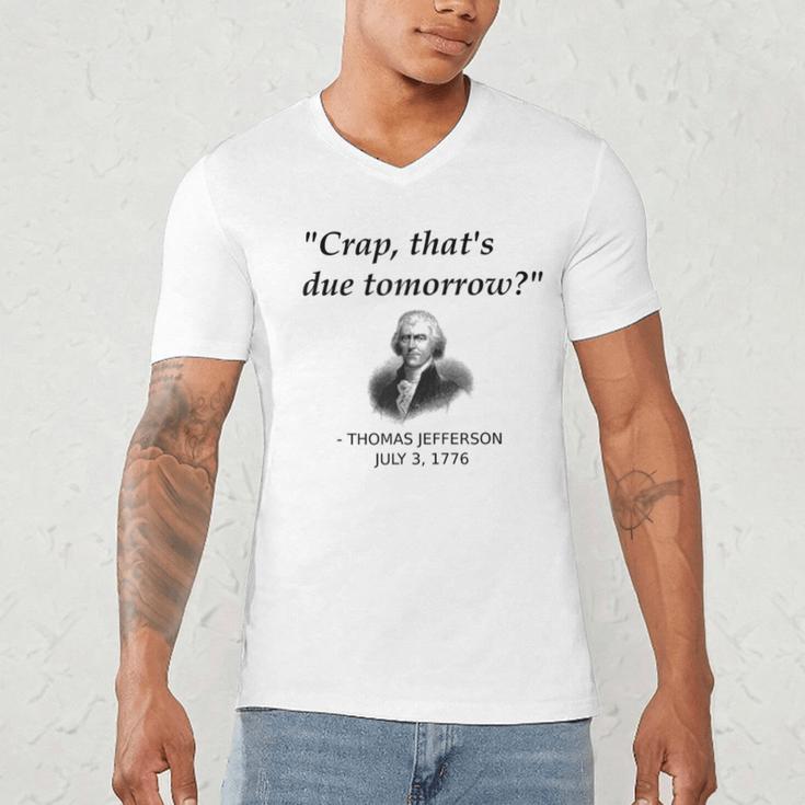 Thomas Jefferson USA History Teacher Student Men's V-Neck T-Shirt, novelty gifts, funny gifts