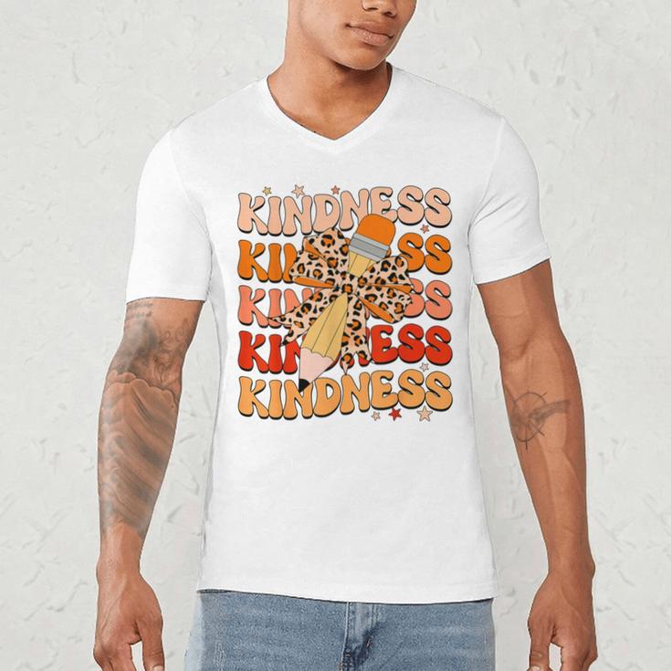 Unity Day Orange Kindness Teacher Bow Anti Bullying Be Kind Men's V-Neck T-Shirt, novelty gifts, funny gifts Unity Day Orange Kindness Teacher Bow Anti Bullying Be Kind Men's V-Neck T-Shirt, novelty gifts, funny gifts