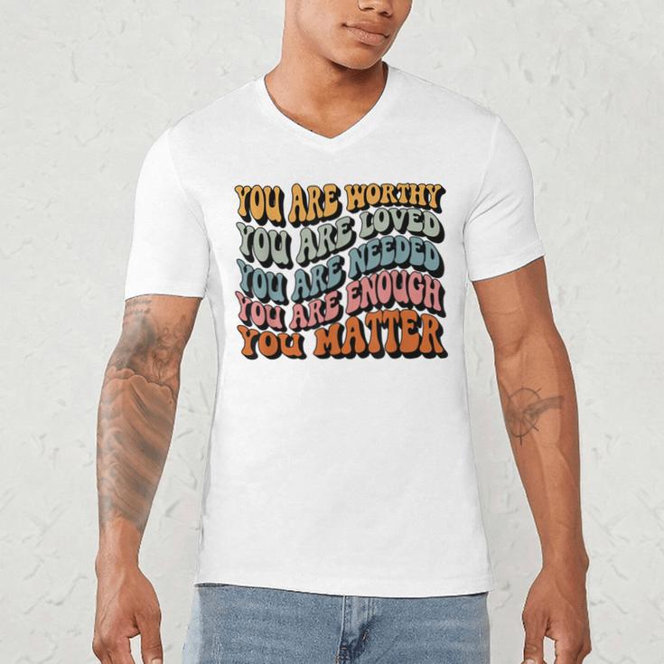 Unity Day Tee Orange Women Teacher You Matter Orange Be Kind Men's V-Neck T-Shirt, novelty gifts, funny gifts