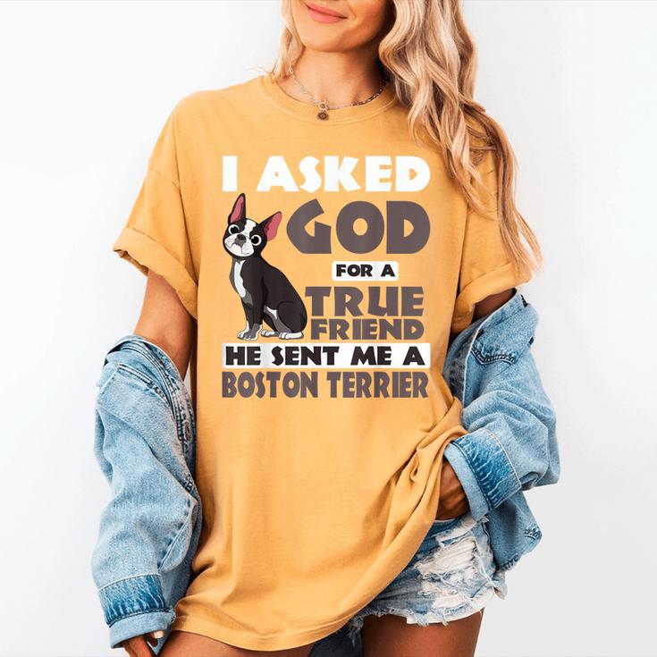 Boston Terrier American Gentleman Non-Sporting Dog Lover Women's Comfort Colors T-Shirt