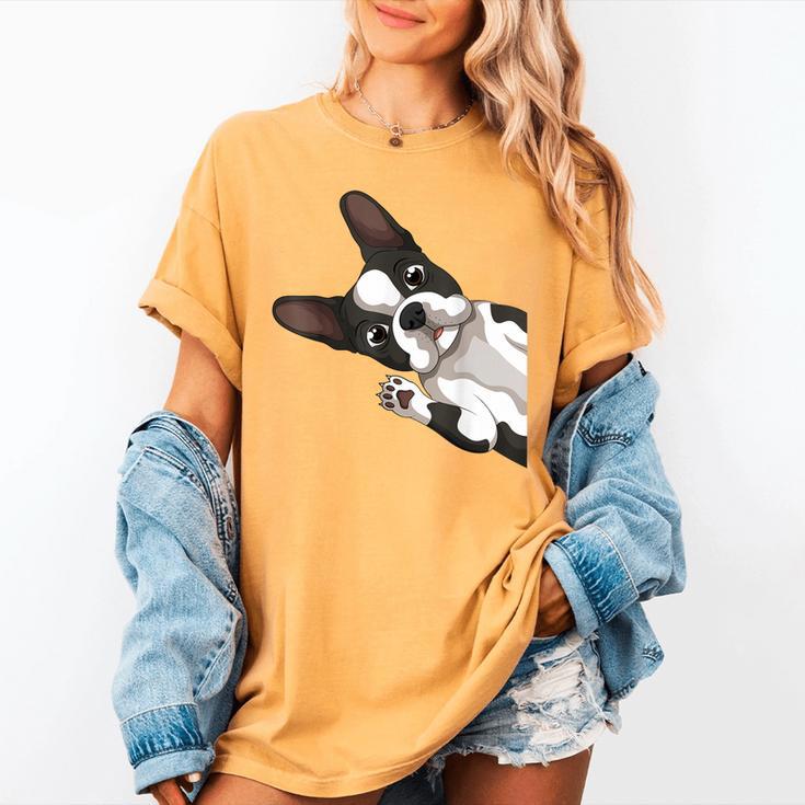 Boston Terrier Bostie Dog Kids Boys Girls Women's Comfort Colors T-Shirt